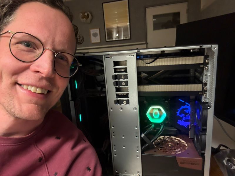 Selfie with the server